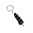 Schlüsselanhänger schwarz mit roter Perle