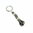 Schlüsselanhänger mit zinnfarbenen Rocailles