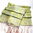 Seidenschal Paisley-Muster Limonengrün 55cm