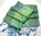 Seidenschal Paisley-Muster grüne Türkistöne 55cm