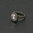 Ring verstellbar, Silber Antik-Finish, Swarovski "Crystal Moonlight"