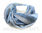 Leinenschal Streifen jeansblau