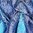 Seidenschal Paisley-Muster Türkisblau 72cm
