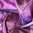 Seidenschal Karo-Muster Violett 71 cm