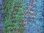 Seidenschal Paisley-Muster Türkis Streifen 55cm