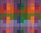 Seidenschal Karo-Muster Colours 71 cm