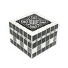 Mosaikbox Schwarz Grau Weiß