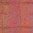 Seidenschal Paisley-Muster Orange-Rot-Blau Streifen 55cm